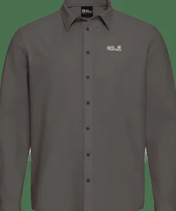 Jack Wolfskin Men's Prelight Suncool Ls Shirt Flint