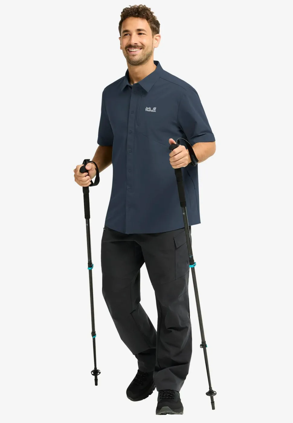 Jack Wolfskin Men's Prelight Suncool Shirt Midnight Sky