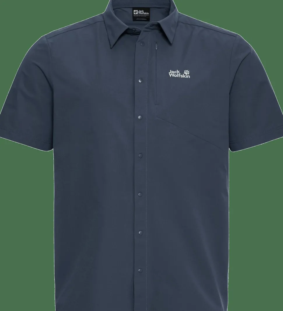 Jack Wolfskin Men's Prelight Suncool Shirt Midnight Sky