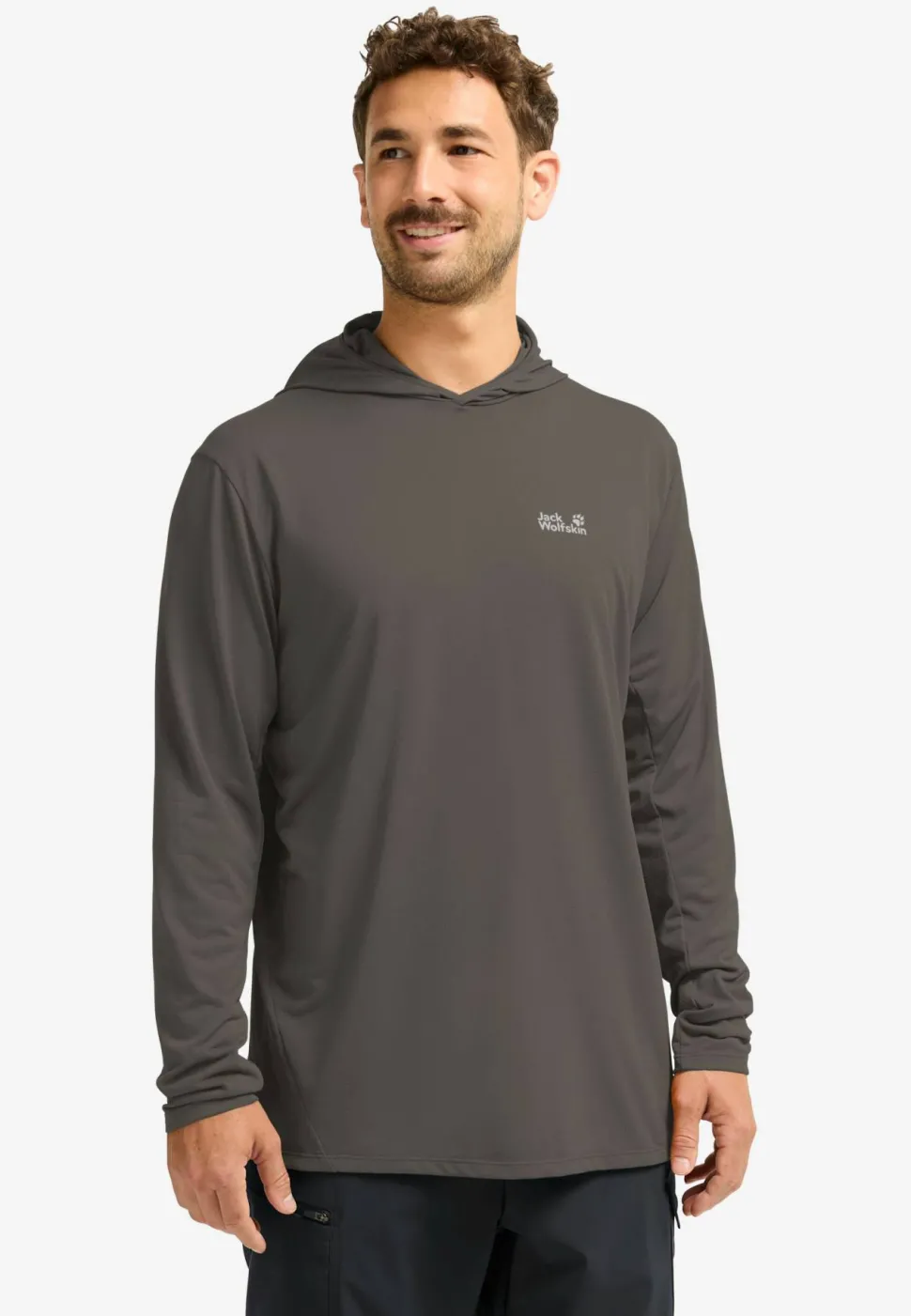 Jack Wolfskin Men's Prelight Suncool Hoody Flint