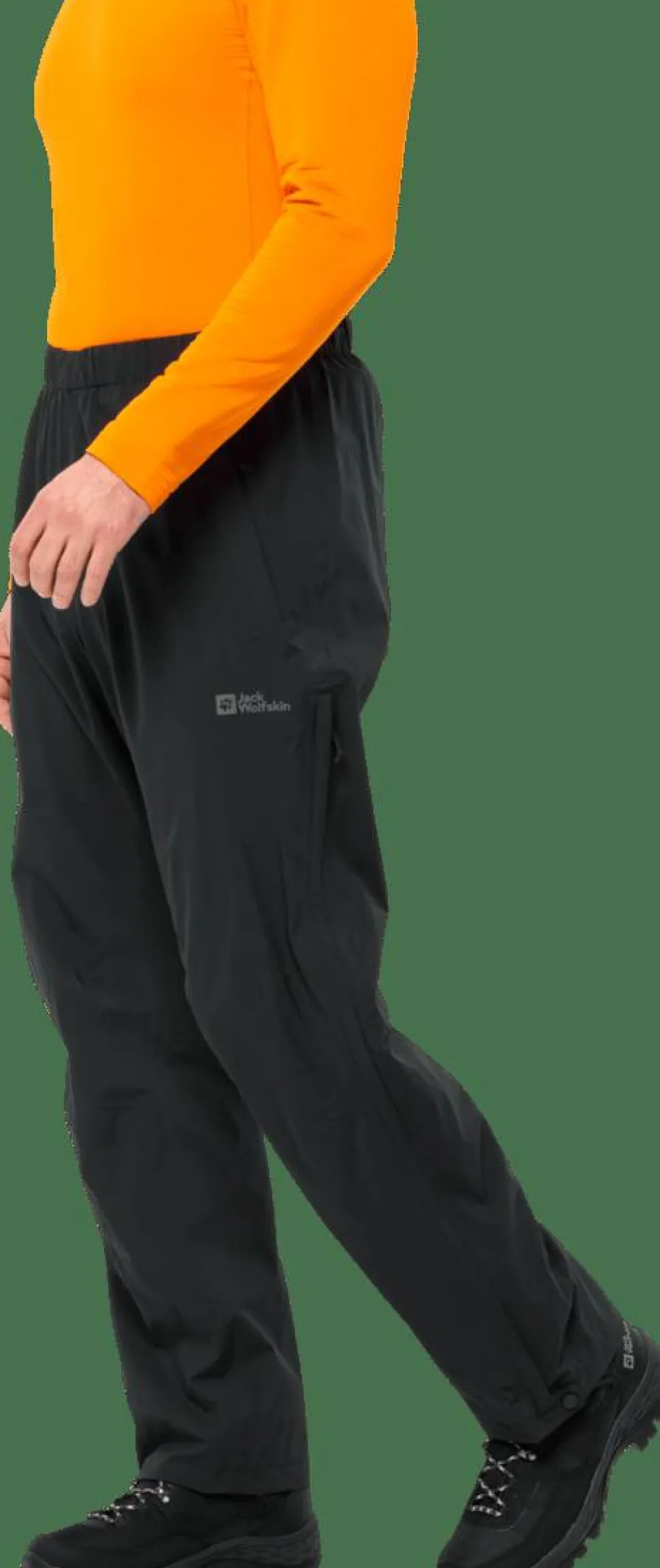 Jack Wolfskin Men's Rainy Days 2.5 Layer Pants Black