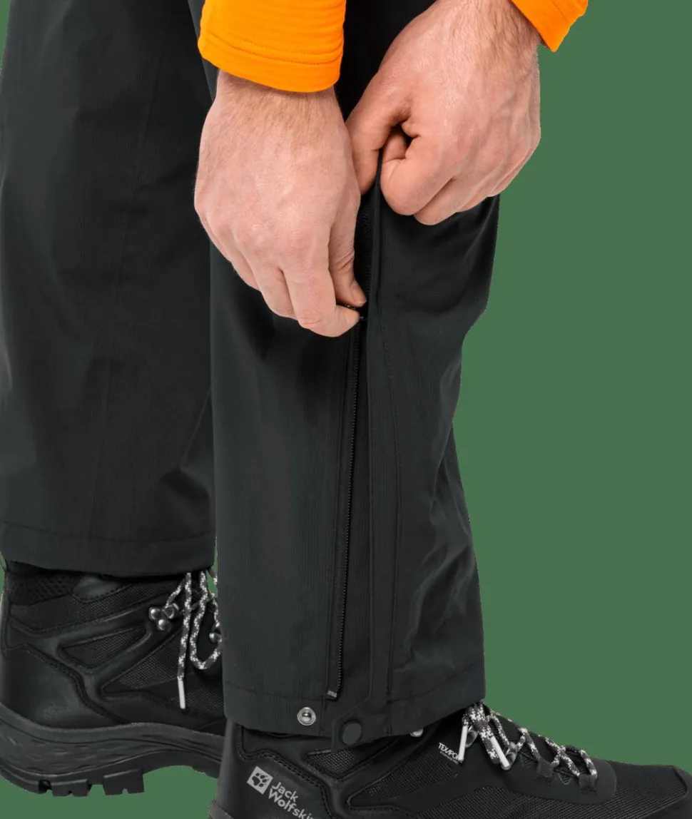 Jack Wolfskin Men's Rainy Days 2.5 Layer Pants Black