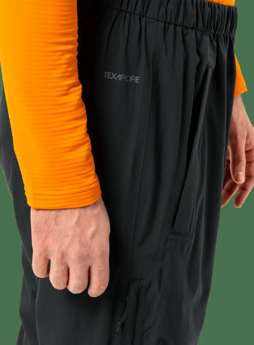Jack Wolfskin Men's Rainy Days 2.5 Layer Pants Black