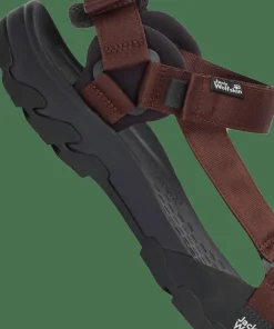 Jack Wolfskin Men's Ridge Sandal Dark Mahogany