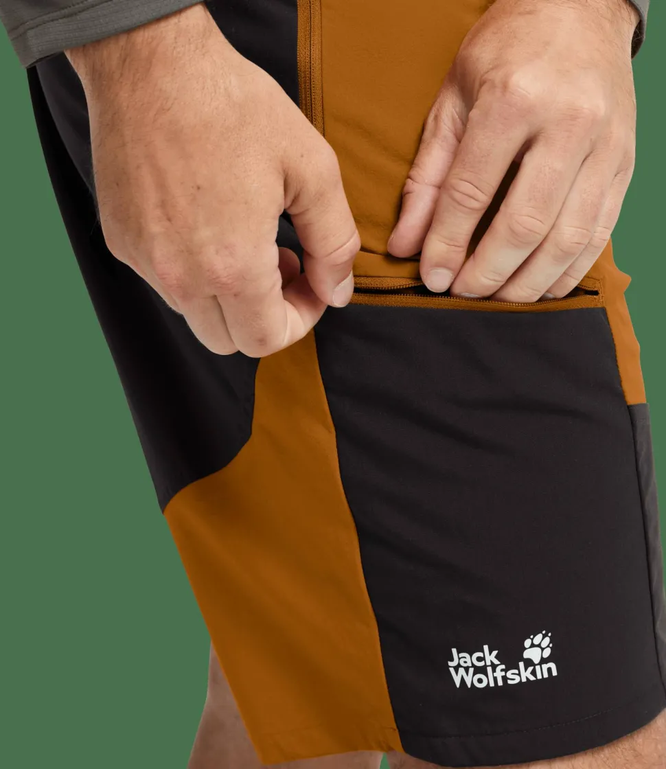 Jack Wolfskin Men's Ridge Hike Shorts Autumn Leaves