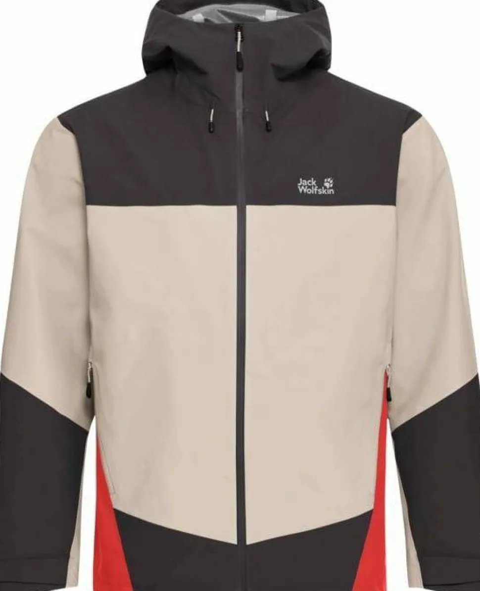 Jack Wolfskin Men's Rockpaw 3L Jacket Oyster
