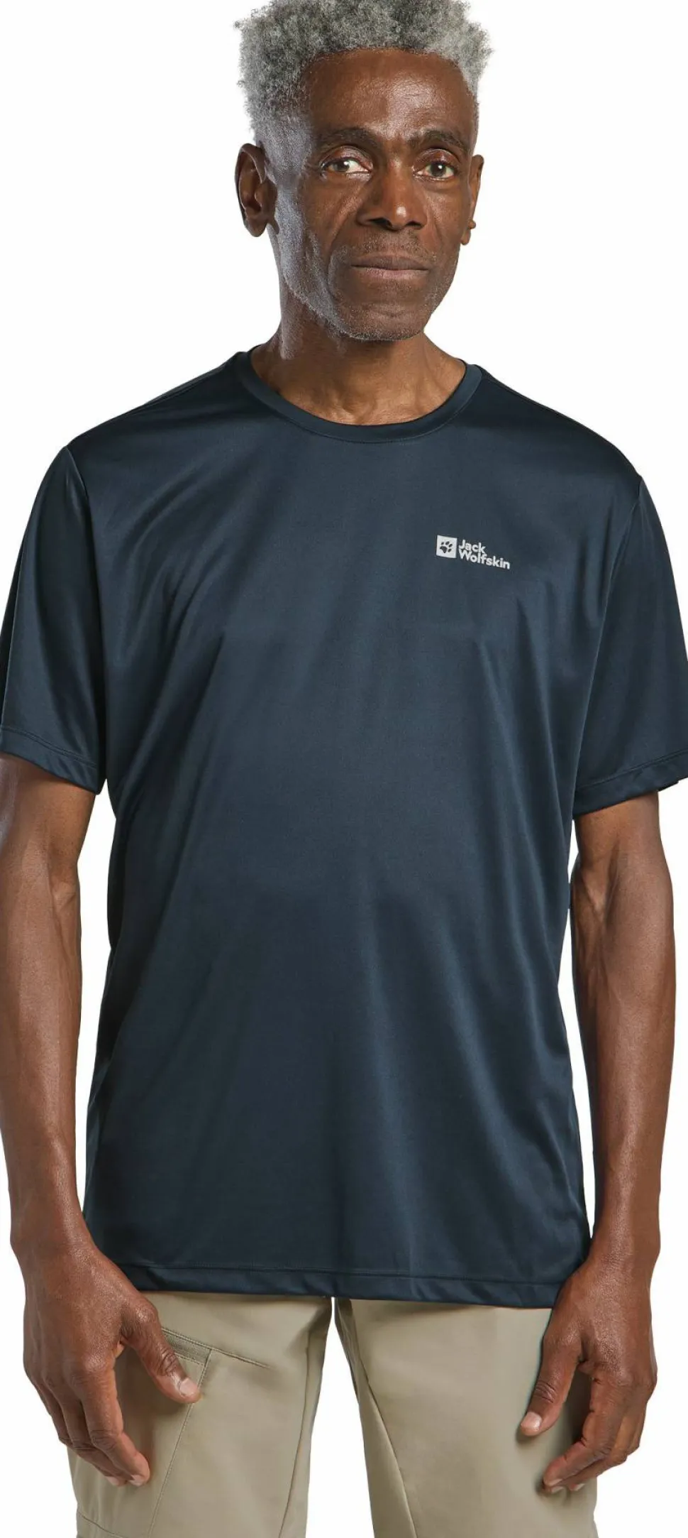 Jack Wolfskin Men's Tech Tee Midnight Sky