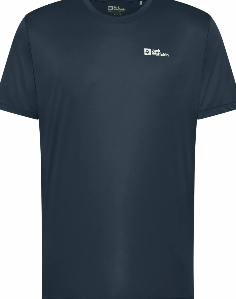 Jack Wolfskin Men's Tech Tee Midnight Sky