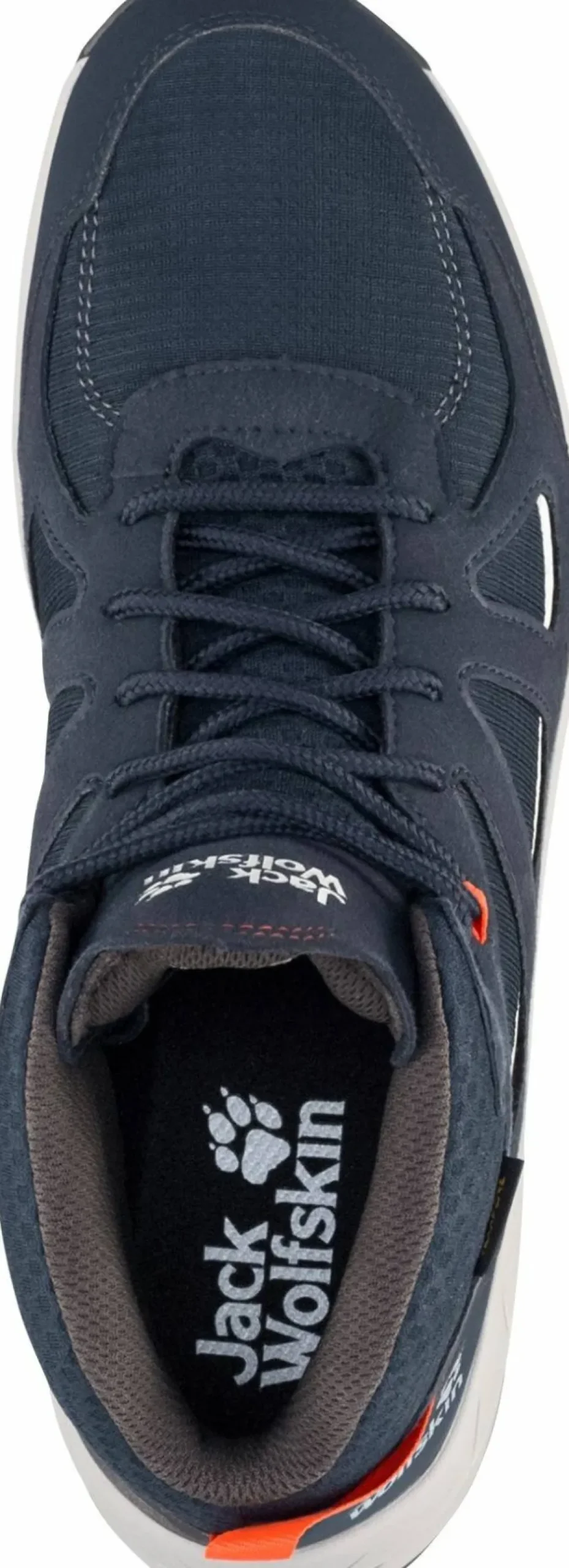 Jack Wolfskin Men's Woodland 2 Texapore Mid Dark Blue / Red