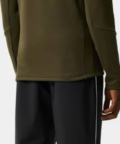 J.Lindeberg Men's Aerial 1/4 Zip Midlayer Forest Green
