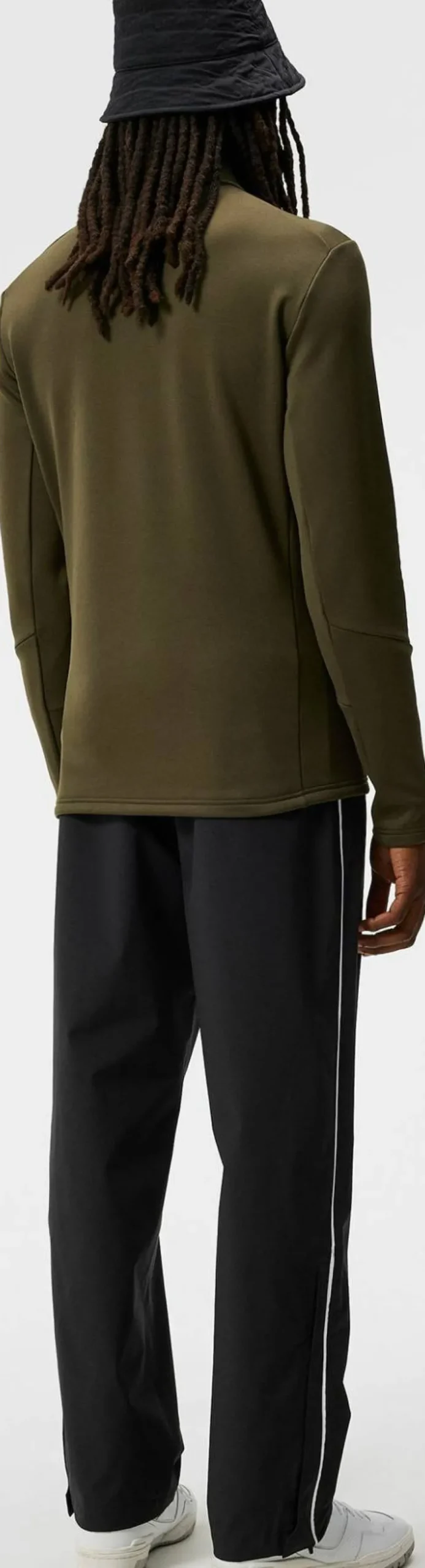 J.Lindeberg Men's Aerial 1/4 Zip Midlayer Forest Green