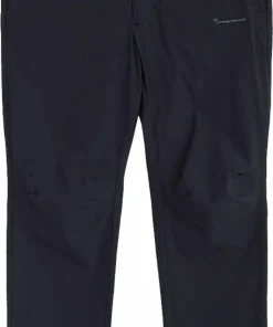 Knowledge Cotton Apparel Men's Tim Tapered Elastic Waist String Pants Black Jet