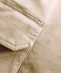 Knowledge Cotton Apparel Men's Cargo Stretched Twill Shorts Light Feather Gray