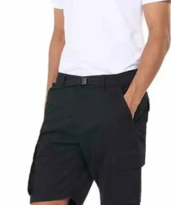 Knowledge Cotton Apparel Men's Cargo Stretched Twill Shorts Black Jet
