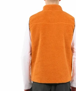 Knowledge Cotton Apparel Men's Teddy Fleece Vest Desert Sun