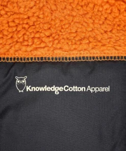 Knowledge Cotton Apparel Men's Teddy Fleece Vest Desert Sun