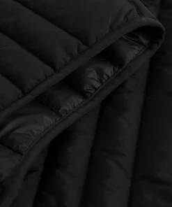 Knowledge Cotton Apparel Men's Go Anywear™ Quilted Padded Zip Vest Black Jet