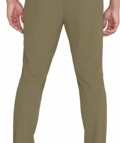 Knowledge Cotton Apparel Men's Tim Tapered Elastic Waist String Pants Burned Olive
