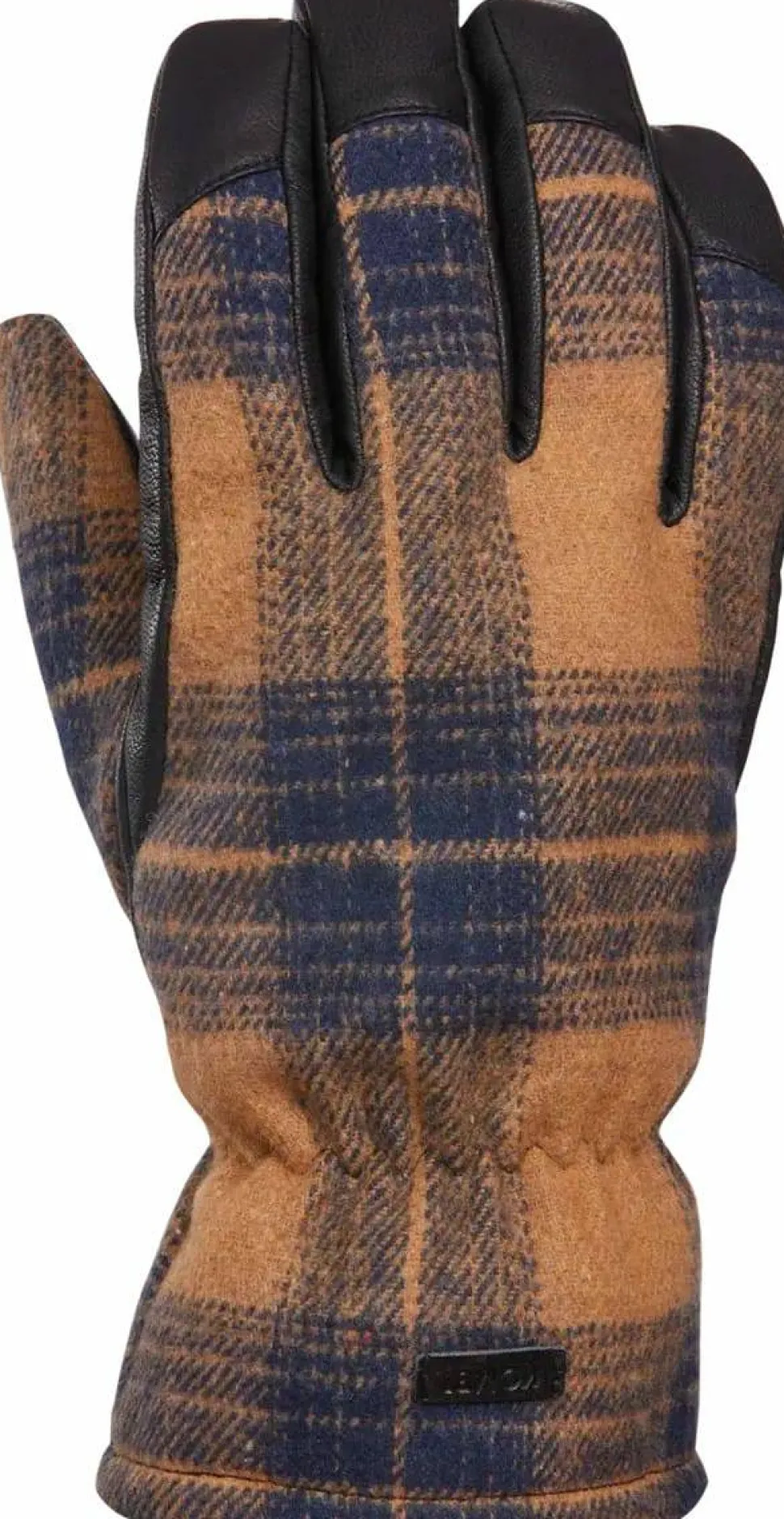 Kombi Men's Lumberjack Wool Blend Gloves Brown Tartan