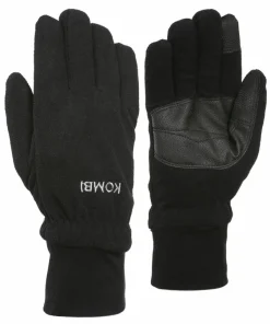 Kombi Men's Windguardian Fleece Gloves Black