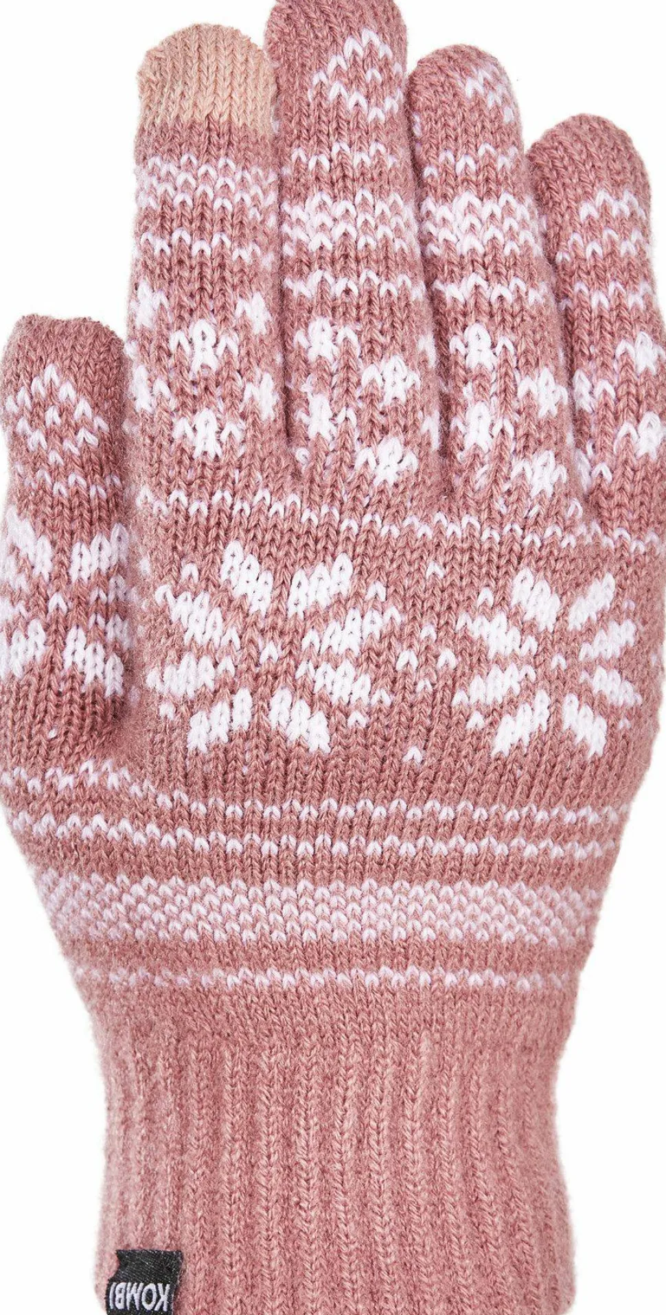 Kombi Unisex Nordic Jacquard Gloves Nostalgia Rose