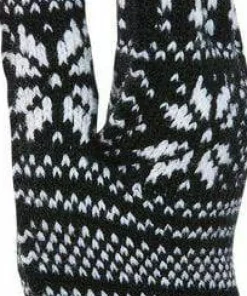 Kombi Unisex Nordic Jacquard Gloves Black