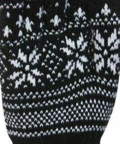 Kombi Unisex Nordic Jacquard Gloves Black