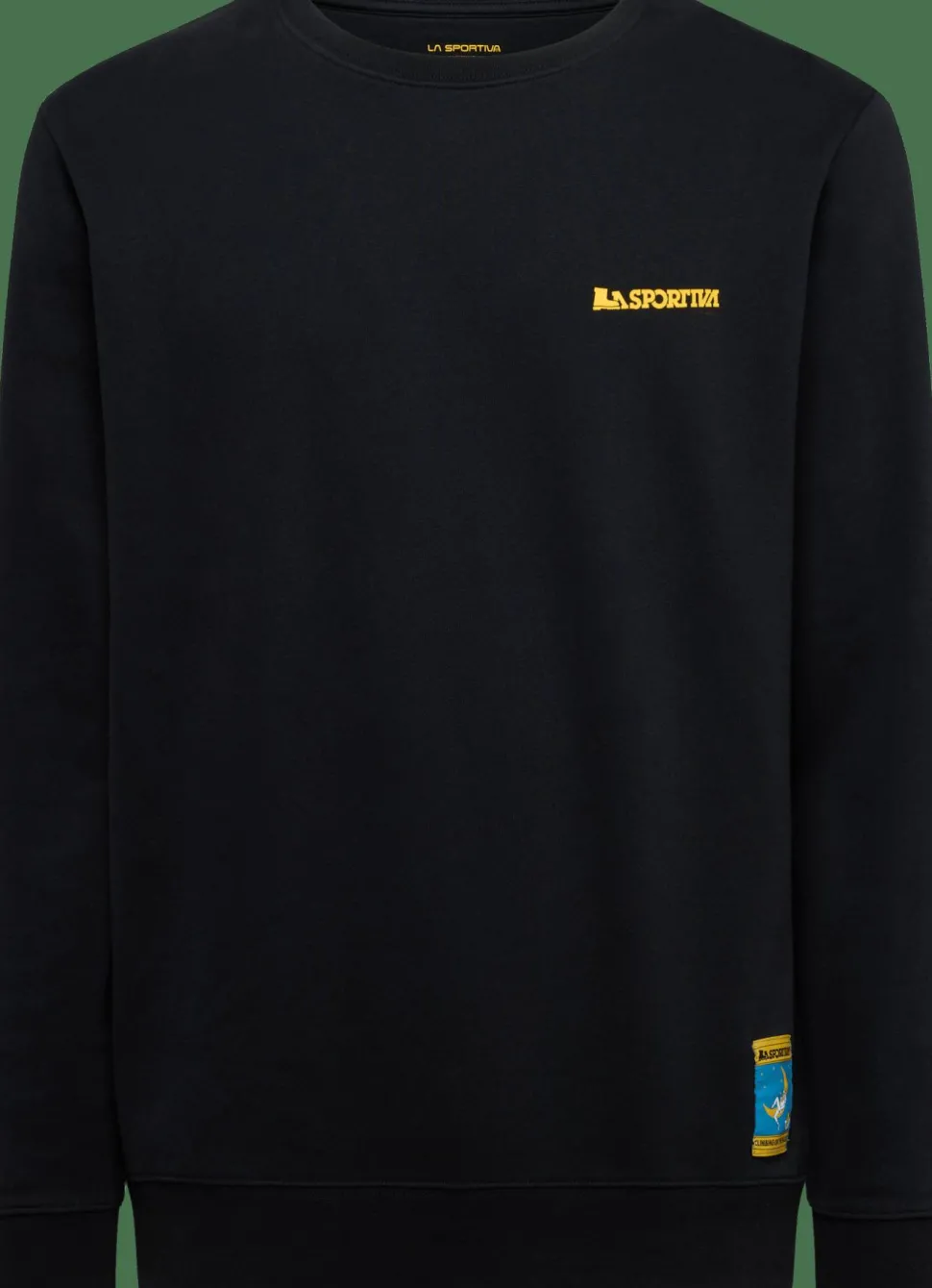 La Sportiva Men's Climbing On The Moon Sweatshirt Nero/Giallo