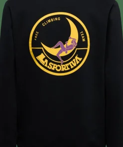 La Sportiva Men's Climbing On The Moon Sweatshirt Nero/Giallo