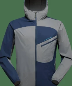 La Sportiva Men's Freeway Wind Jacket Steel/Night Sky