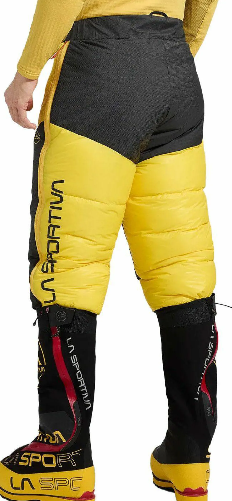La Sportiva Men's Olympus Tech Down Pants Yellow/black