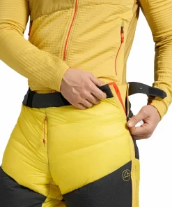 La Sportiva Men's Olympus Tech Down Pants Yellow/black
