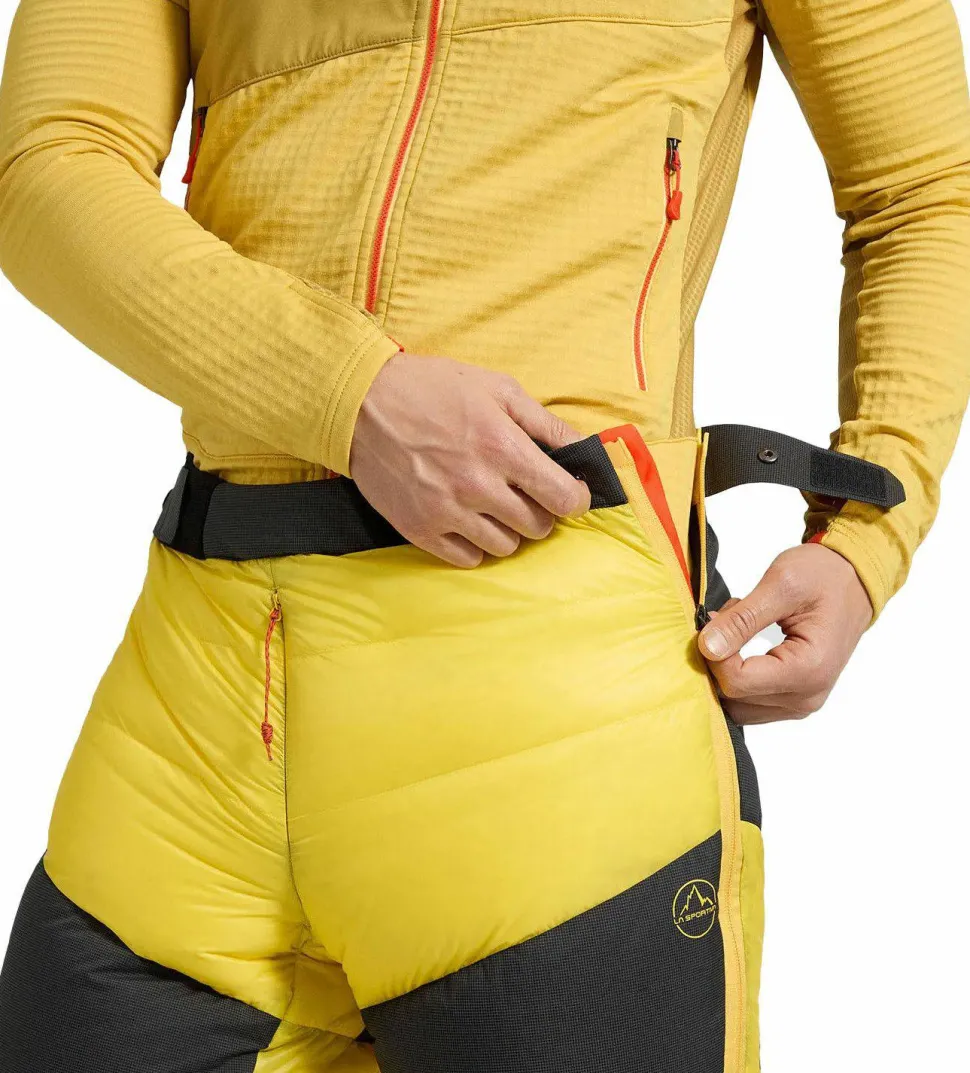 La Sportiva Men's Olympus Tech Down Pants Yellow/black