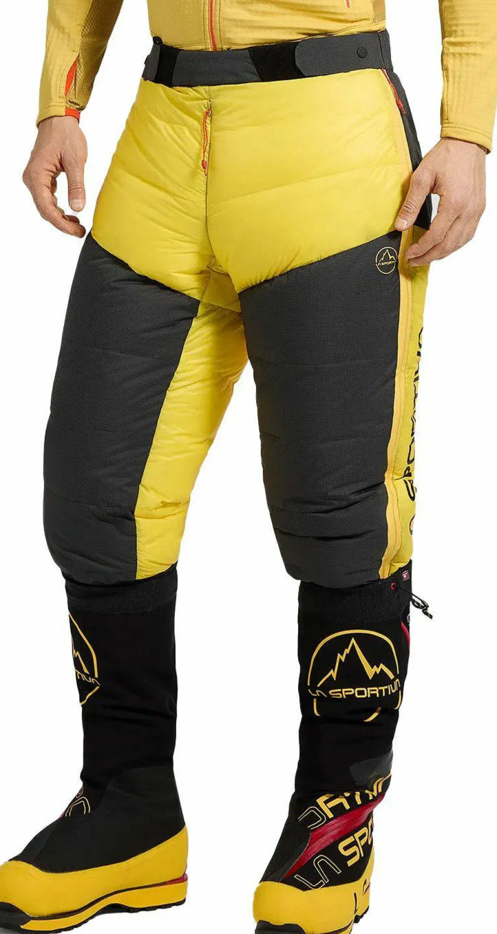La Sportiva Men's Olympus Tech Down Pants Yellow/black
