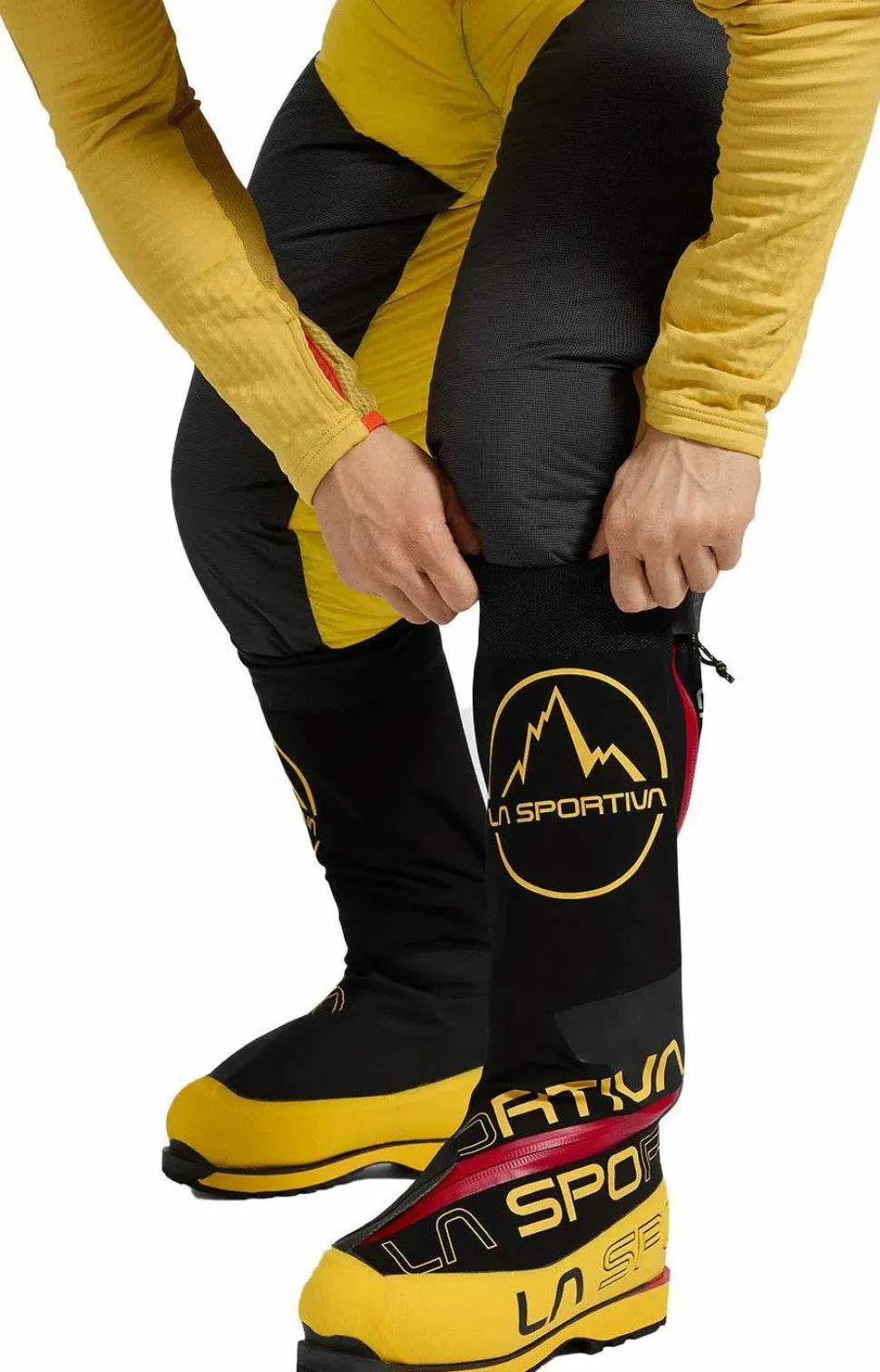 La Sportiva Men's Olympus Tech Down Pants Yellow/black