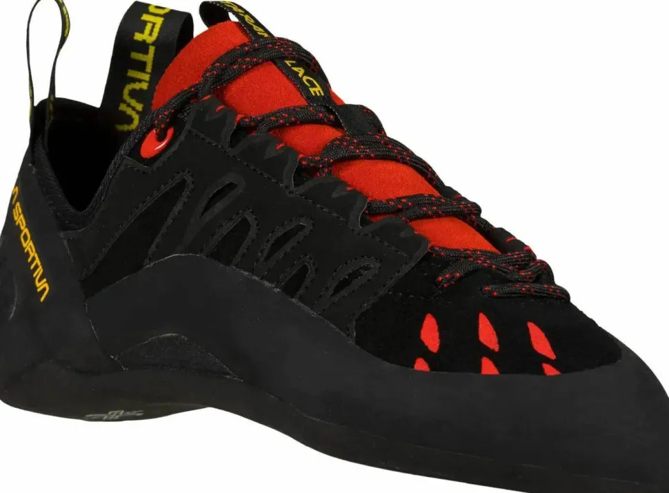La Sportiva Unisex Tarantulace Climbing Shoes Black/Poppy