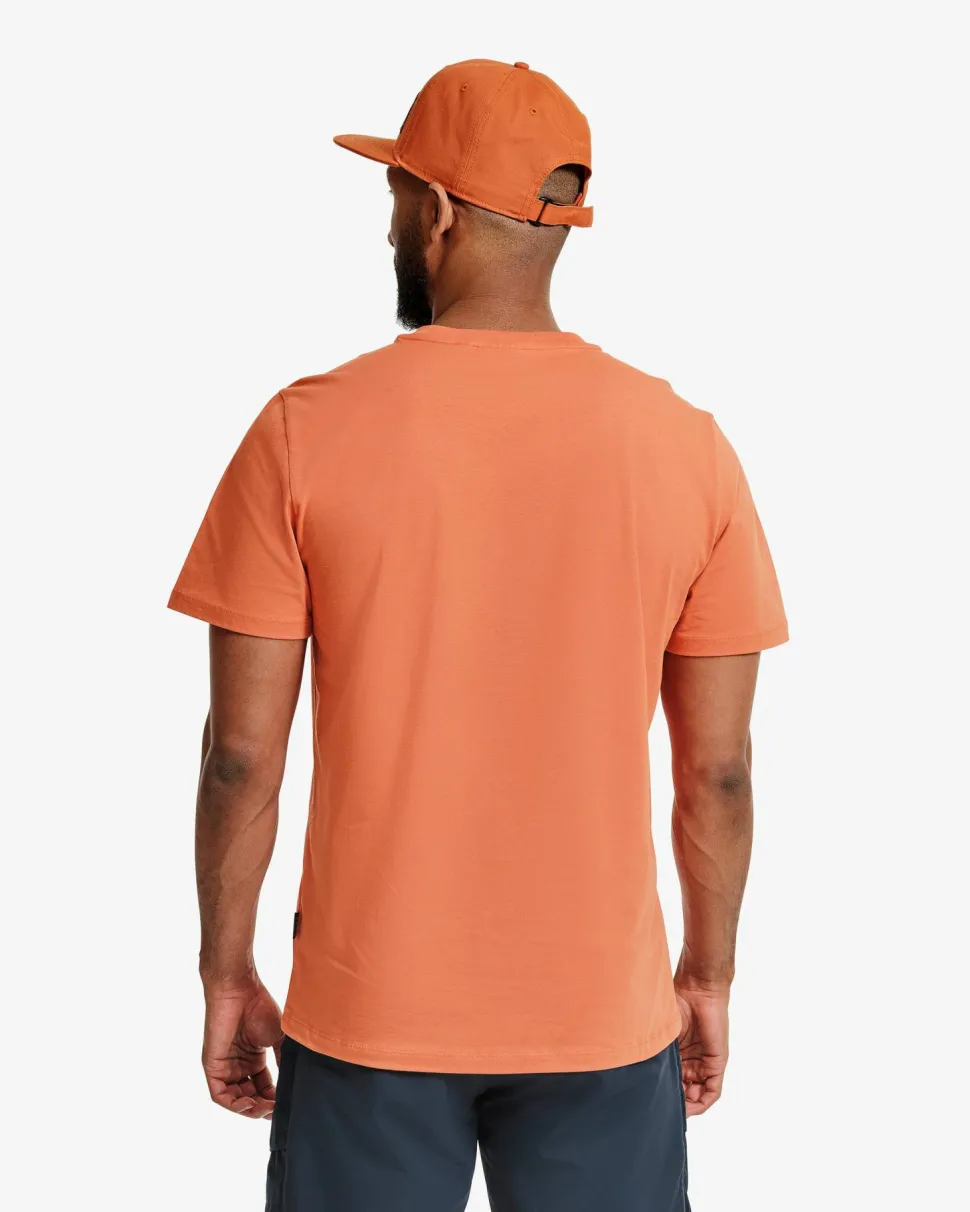 Lundhags Men's Järpen Logo T-Shirt Cayenne