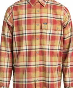 Lundhags Men's Järpen Plaid Flannel Shirt Rosewood