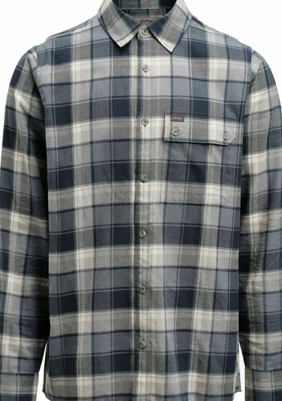 Lundhags Men's Järpen Plaid Flannel Shirt Dark Sky Blue