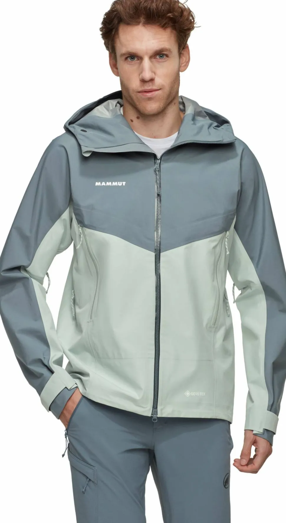 Mammut Men's Crater Iv Hs Hooded Jacket Silver Sage/Strata