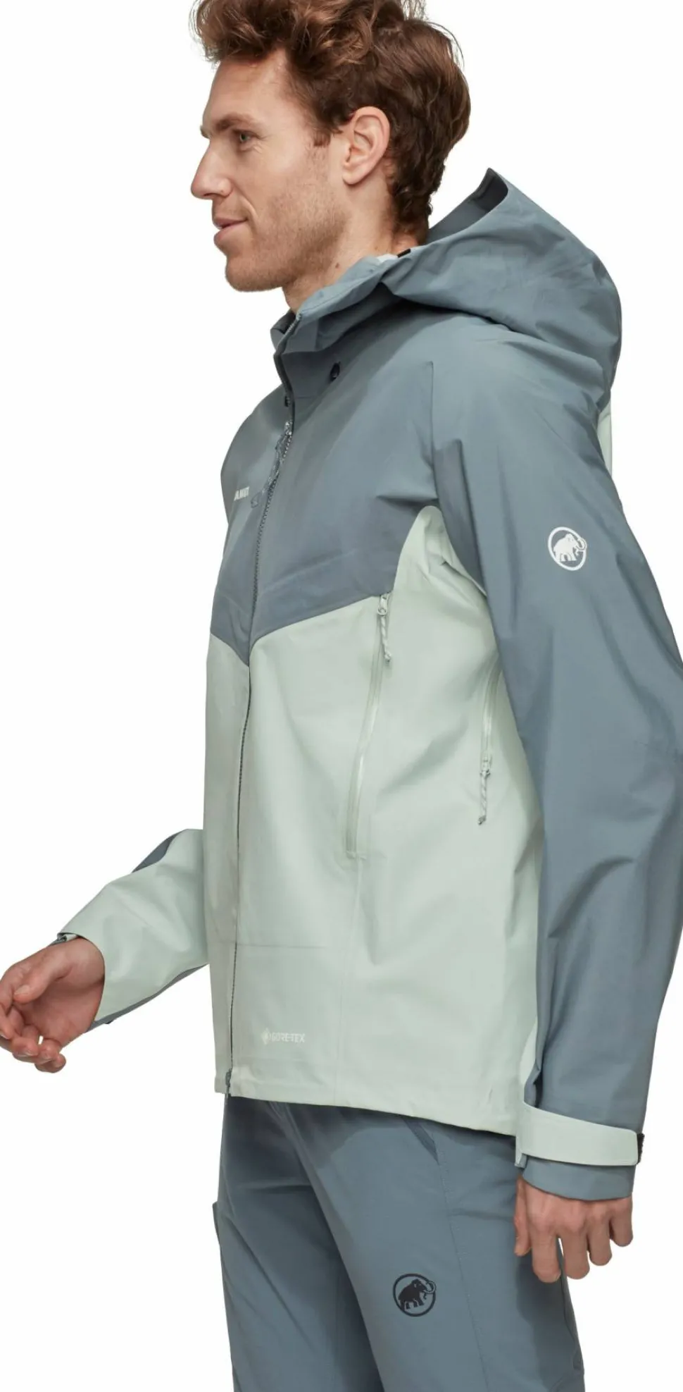 Mammut Men's Crater Iv Hs Hooded Jacket Silver Sage/Strata