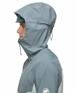 Mammut Men's Crater Iv Hs Hooded Jacket Silver Sage/Strata