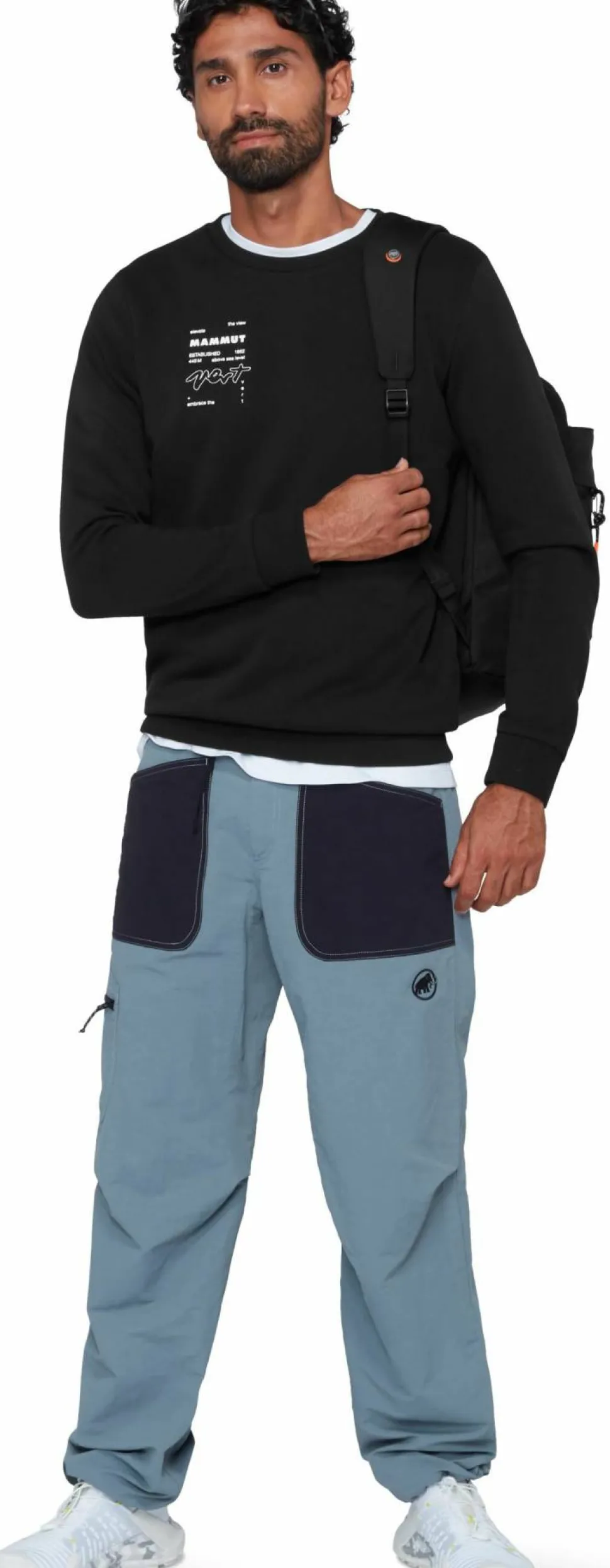 Mammut Men's Mammut Core ML Crew Neck Vert Black