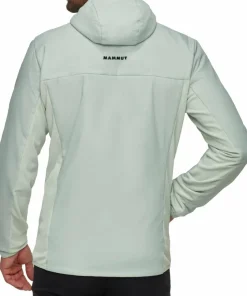 Mammut Men's Rime Air In Hybrid Hooded Jacket Silver Sage