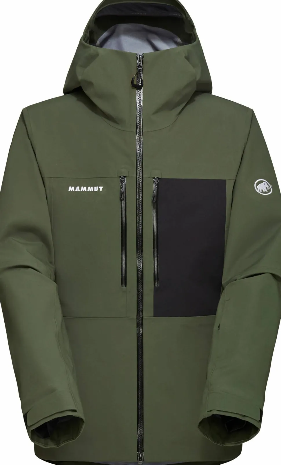 Mammut Men's Stoney Hardshell Hooded Jacket Dark Marsh-black