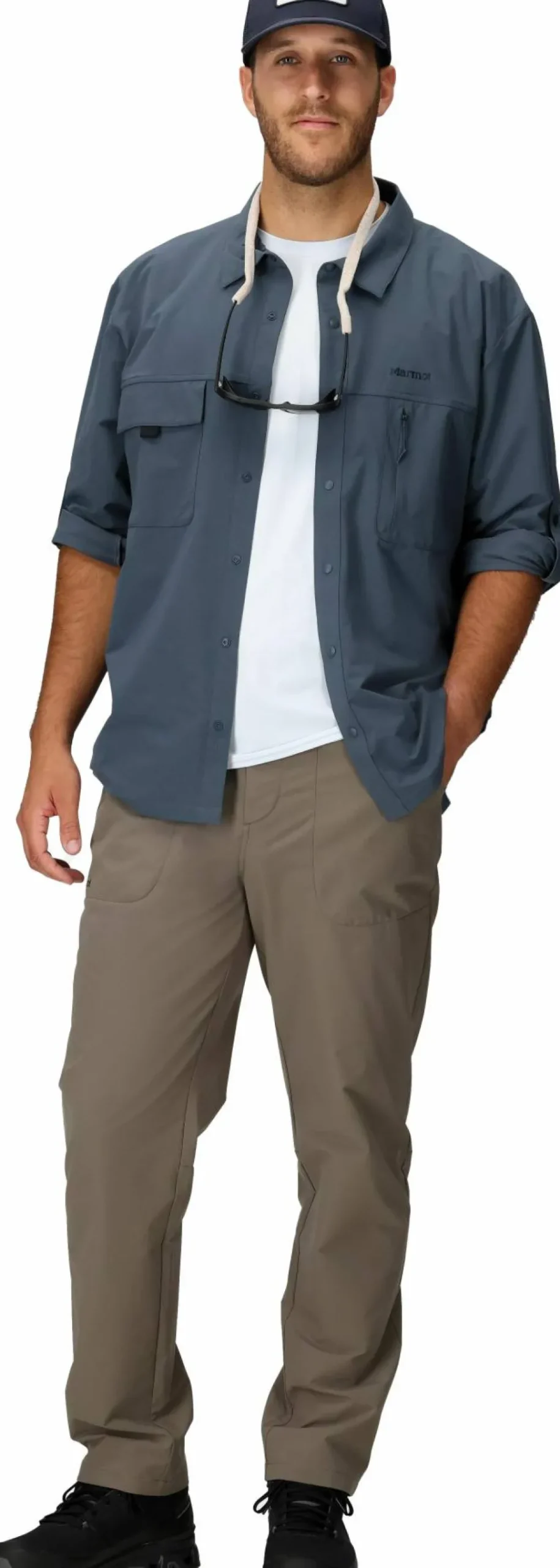 Marmot Men's Airexchange Upf 40 Overshirt Thunderhead