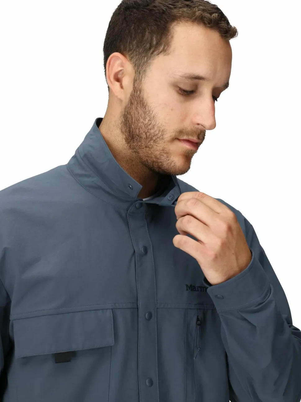 Marmot Men's Airexchange Upf 40 Overshirt Thunderhead