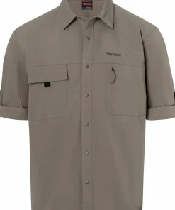Marmot Men's Airexchange Upf 40 Overshirt Claystone