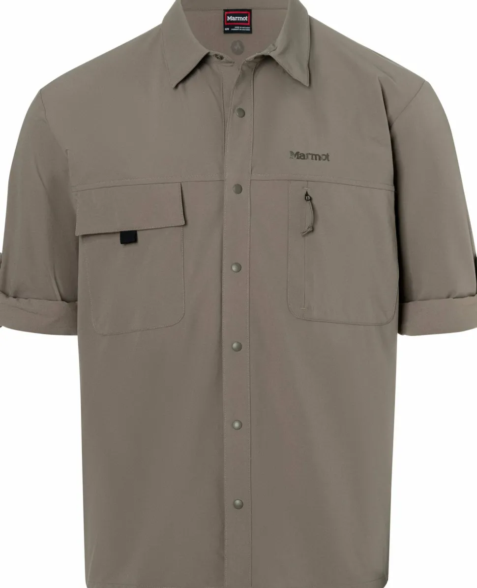 Marmot Men's Airexchange Upf 40 Overshirt Claystone