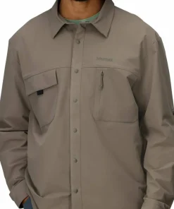 Marmot Men's Airexchange Upf 40 Overshirt Claystone